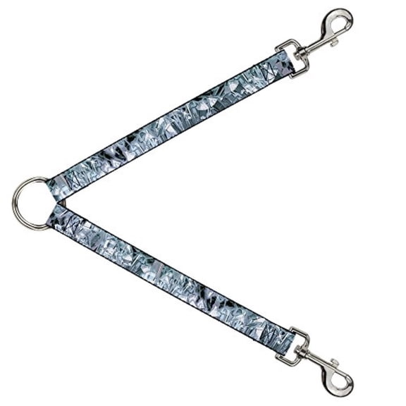 Buckle Down Dog Leash Splitter Crystals3 Clear 1 Foot Long 1 Inch Wide