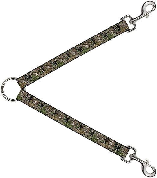 Buckle-Down Dog Leash Splitter Hunting Camo 1 Foot Long 1 Inch Wide