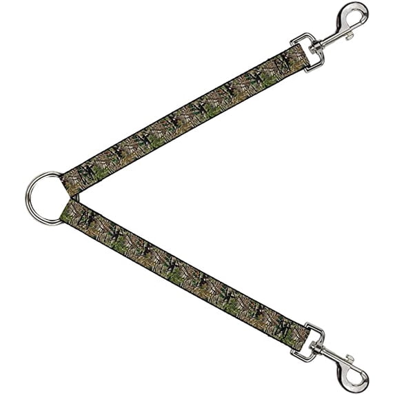 Buckle-Down Dog Leash Splitter Hunting Camo 1 Foot Long 1 Inch Wide