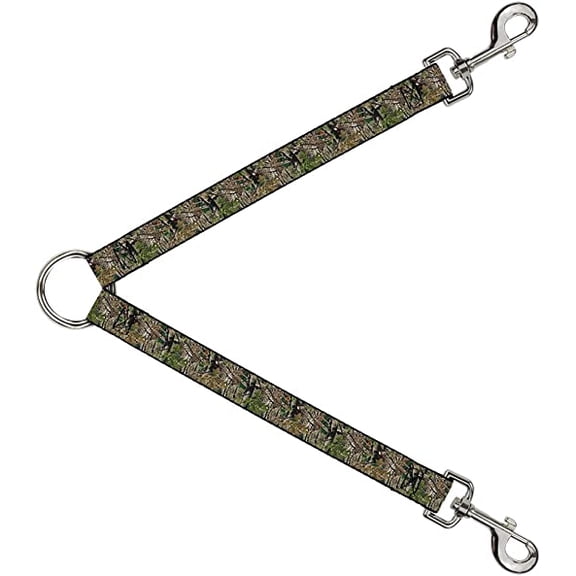 Buckle-Down Dog Leash Splitter Hunting Camo 1 Foot Long 1 Inch Wide