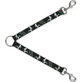 thumbnail image 1 of Buckle-Down Dog Leash Splitter Mud Flap Girls Stripes Gray Turquoise Orange 1 Foot Long 1 Inch Wide, 1 of 1