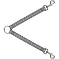 thumbnail image 1 of Buckle-Down Dog Leash Splitter Plaid Gray Multi Neon 1 Foot Long 1 Inch Wide, 1 of 1