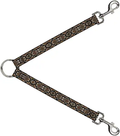 Buckle-Down Dog Leash Splitter Snake Skin 1 1 Foot Long 1 Inch Wide