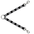 thumbnail image 1 of Buckle Down Dog Leash Splitter Sunglasses Mustache Black White 1 Foot Long 1 Inch Wide, 1 of 1