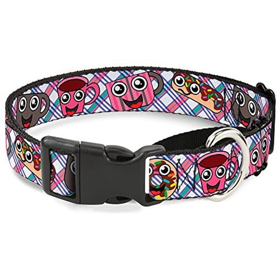 Buckle-Down Donuts & Coffee Cartoon2 Martingale Dog Collar