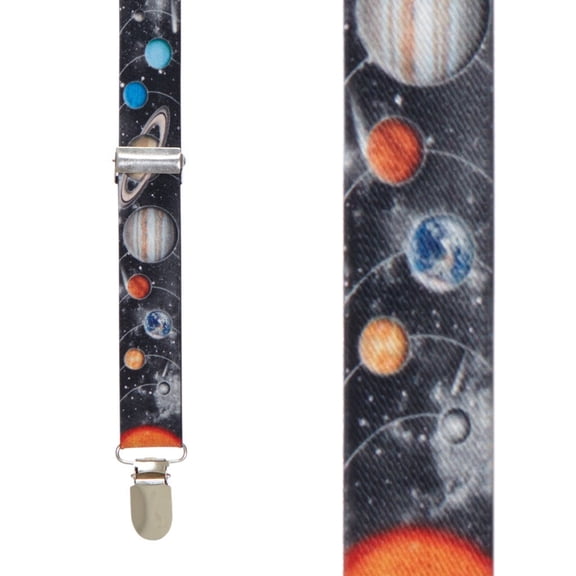 Buckle Down Elastic Solar System Print Clip-End Suspenders (Men's)