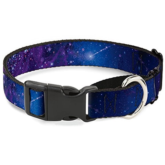 buckle-down galaxy blues purples martingale dog collar