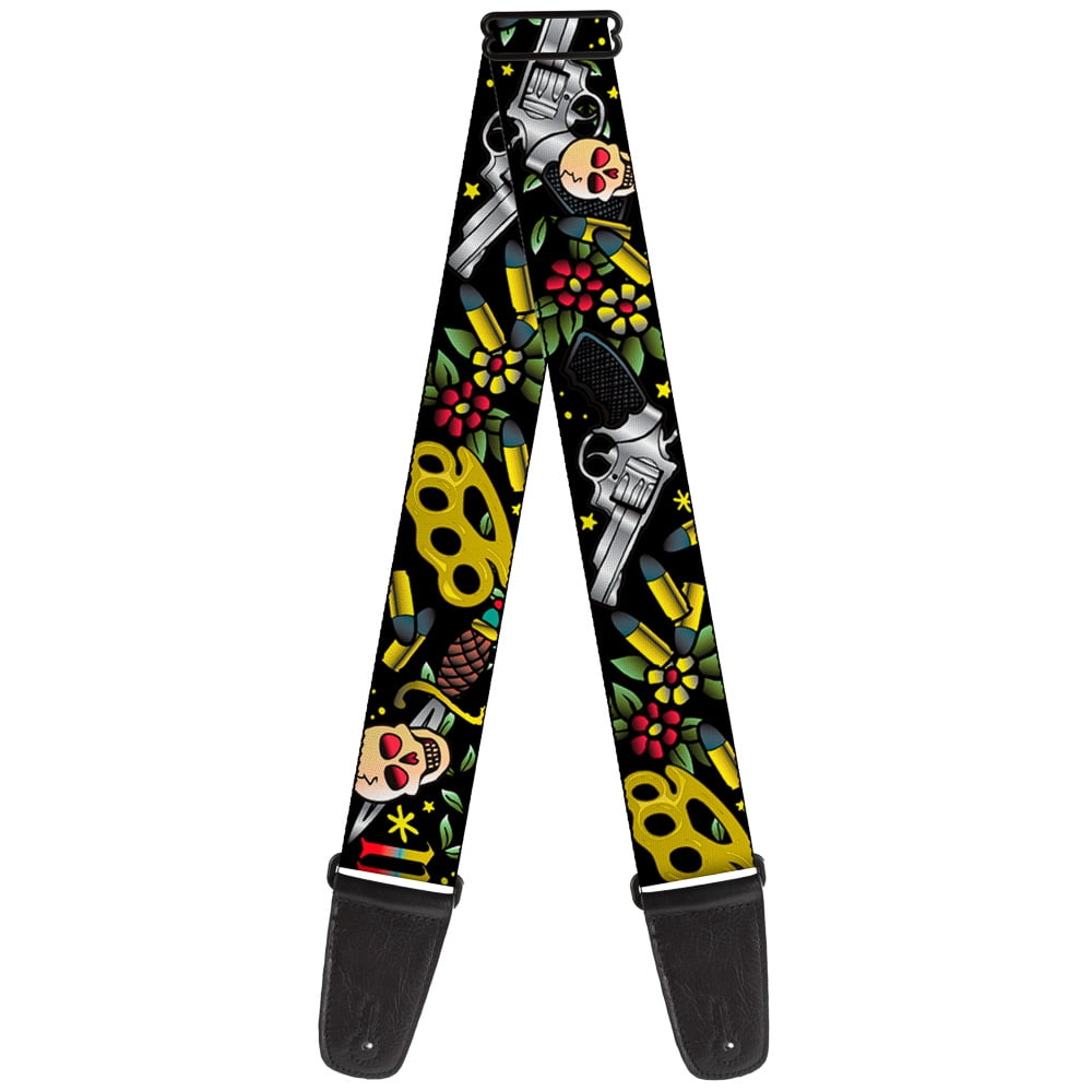 Buckle-Down Guitar Strap, Born to Raise Hell Black, 2 Inches Wide
