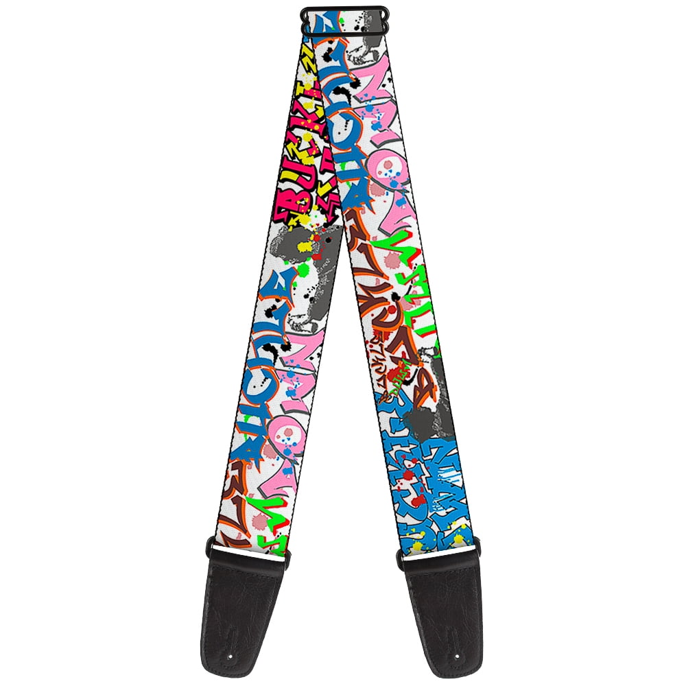 Buckle-Down Guitar Strap, Buckle Down Tag, 2 Inches Wide