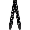 thumbnail image 1 of Buckle-Down Guitar Strap, Glowing Stars In Space Black Purple White, 2 Inches Wide, 1 of 5