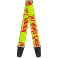 thumbnail image 1 of Buckle-Down Guitar Strap, Hmmm I Dont Think So Yellow Pink, 2 Inches Wide, 1 of 5