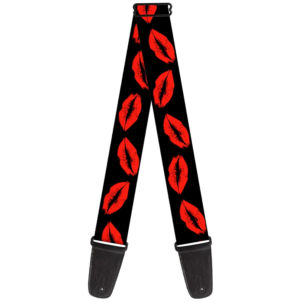 Buckle-Down Guitar Strap, Kisses, 2 Inches Wide