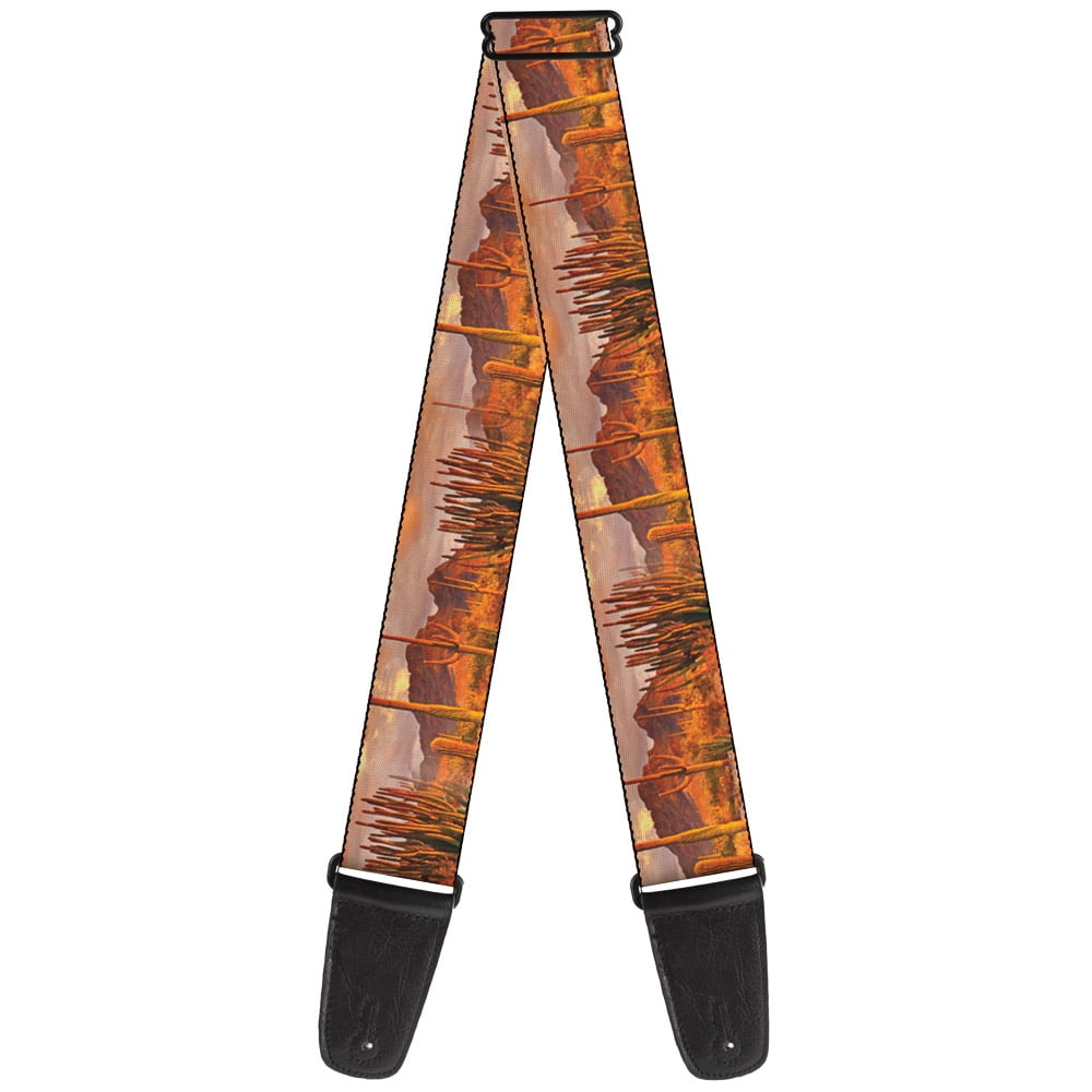 Buckle-Down Guitar Strap, Landscape Desert Cacti, 2 Inches Wide