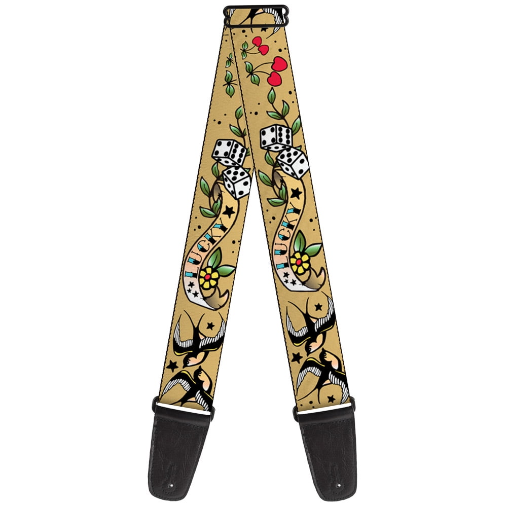 Buckle-Down Guitar Strap, Lucky Tan, 2 Inches Wide