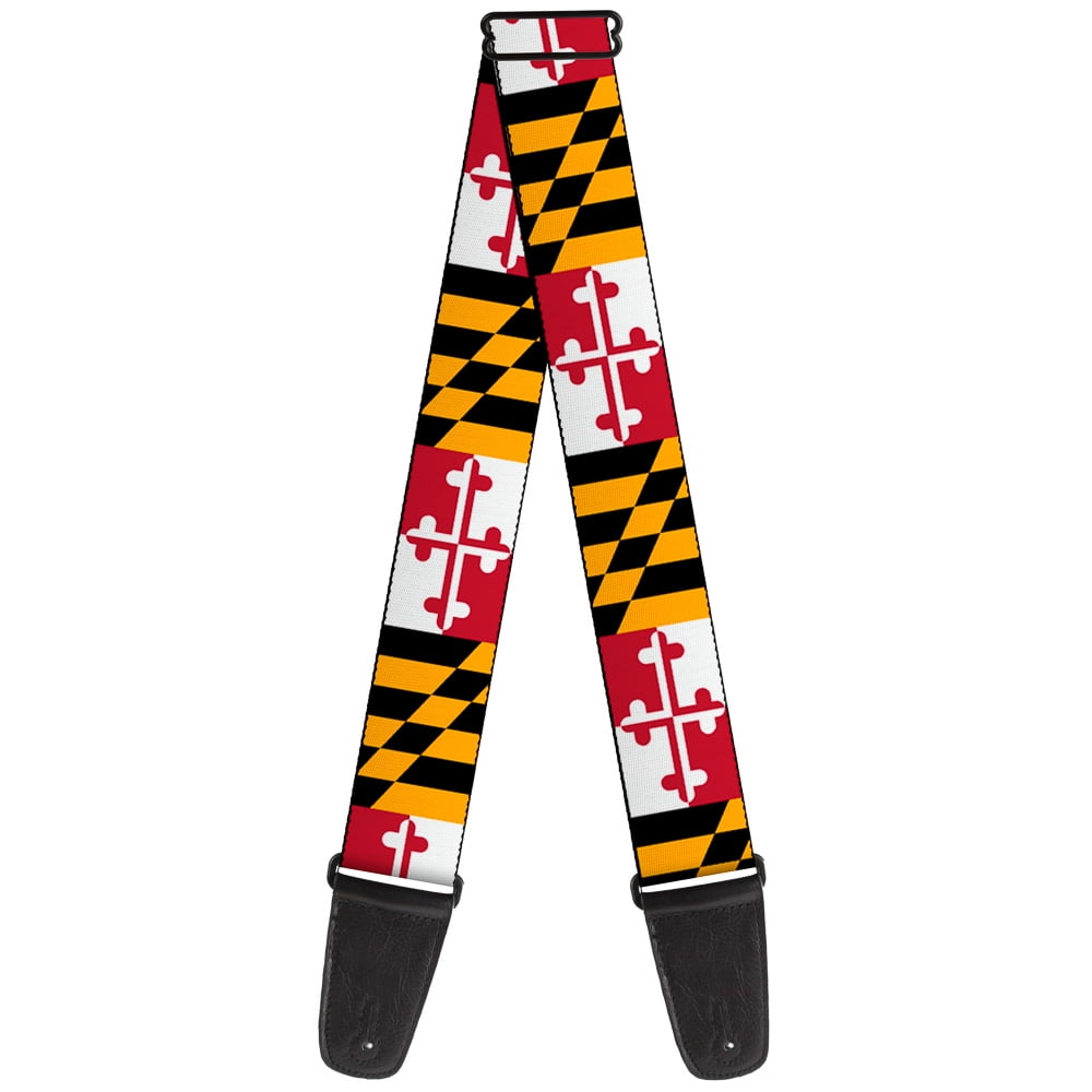 Buckle-Down Guitar Strap, Maryland Flags, 2 Inches Wide