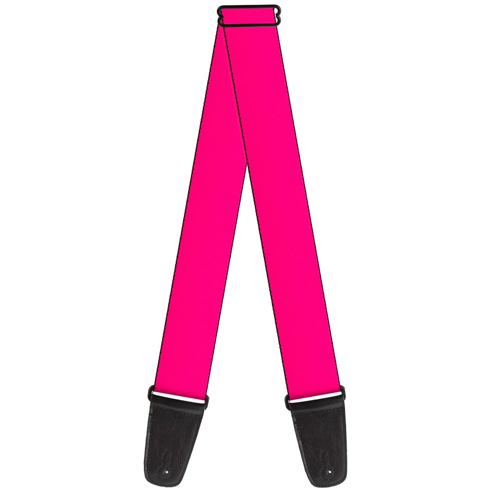 Buckle-Down Guitar Strap, Neon Pink Print, 2 Inches Wide