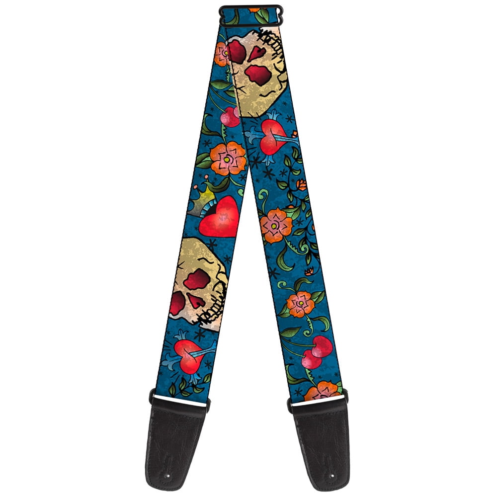 Buckle-Down Guitar Strap, Only God Can Judge Me Close Up Blue, 2 Inches Wide