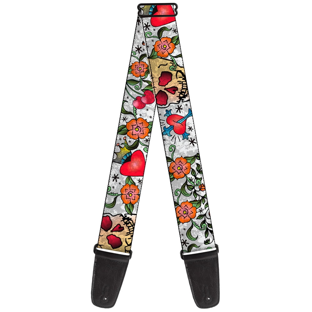 Buckle-Down Guitar Strap, Only God Can Judge Me Close Up White, 2 Inches Wide