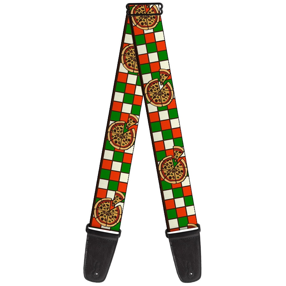 Buckle-Down Guitar Strap, Pizza Pies, 2 Inches Wide