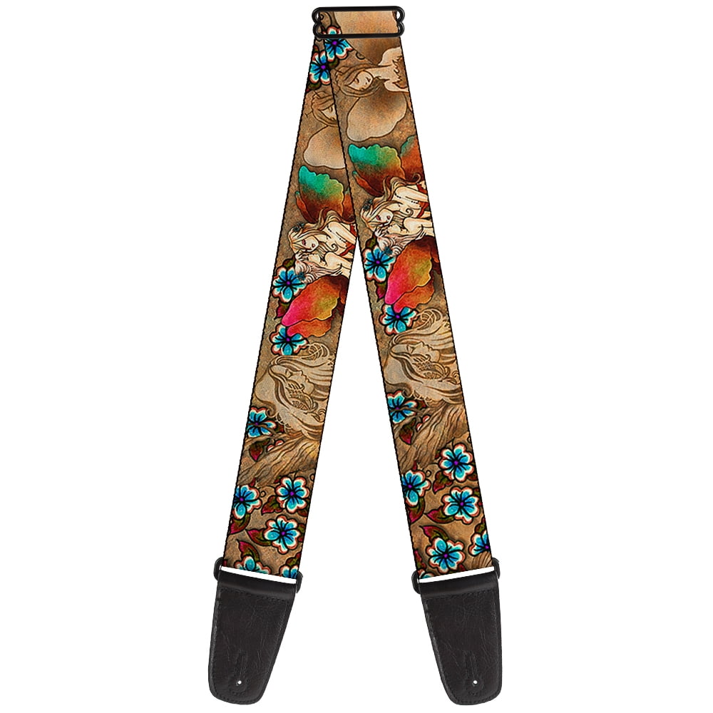 Buckle-Down Guitar Strap, Tattoo Johnny Fairies, 2 Inches Wide