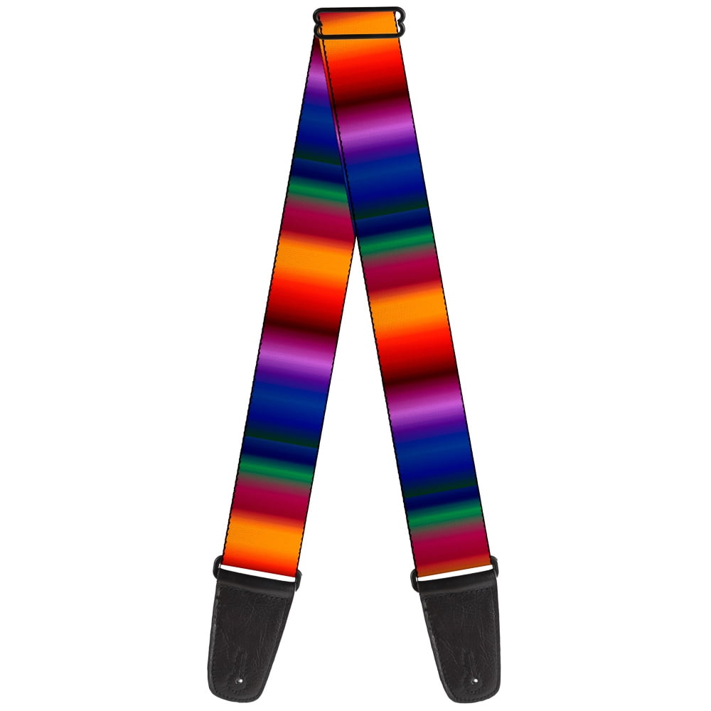 Buckle-Down Guitar Strap, Zarape Vertical Multi Color Fade, 2 Inches Wide