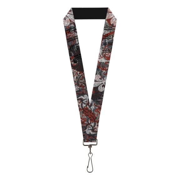 Buckle-Down Lanyard, Gothic Pattern, Elastic