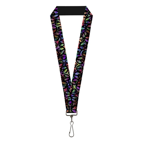 Buckle-Down Lanyard, Peace Psychedelic, Elastic