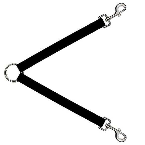 Buckle-Down Leash Splitter - Black - 1" Wide - 30" Length