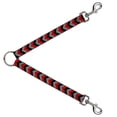 thumbnail image 1 of Buckle-Down Leash Splitter - Chevron Red Black Gray - 1" Wide - 30" Length, 1 of 1