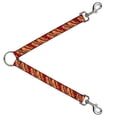thumbnail image 1 of Buckle-Down Leash Splitter - Hot Dogs Buffalo Plaid Black Red - 1" Wide - 30" Length, 1 of 1