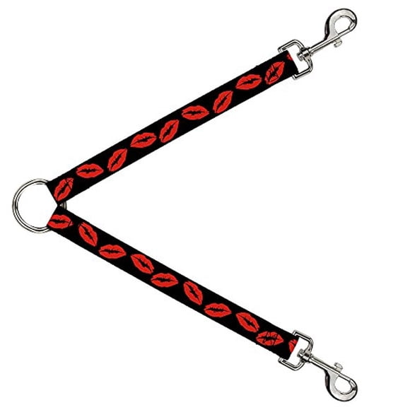 Buckle-Down Leash Splitter - Kisses - 1" Wide - 30" Length