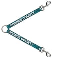 thumbnail image 1 of Buckle-Down Leash Splitter - ORANGE COUNTY Palm Trees Blue Brown Light Blue - 1" Wide - 30" Length, 1 of 1