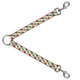 thumbnail image 1 of Buckle-Down Leash Splitter - Owl Eyes Yellow Reds Blues - 1" Wide - 30" Length, 1 of 1