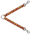 thumbnail image 1 of Buckle-Down Leash Splitter - Pizza Man Plaid Red - 1" Wide - 30" Length, 1 of 1