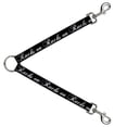 thumbnail image 1 of Buckle-Down Leash Splitter - RACKS ON RACKS Black White - 1" Wide - 30" Length, 1 of 1