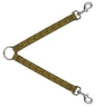 thumbnail image 1 of Buckle-Down Leash Splitter - Square Target Gold Black - 1" Wide - 30" Length, 1 of 1