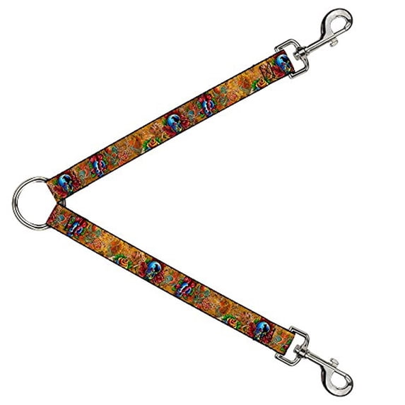 Buckle-Down Leash Splitter - TJ-Candles & Skulls - 1" Wide - 30" Length