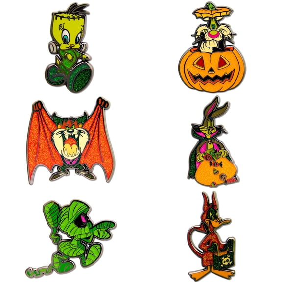 Buckle-Down Looney Tunes Halloween Mystery Enamel Pin Blind Box, 1 Random Officially Licensed Collectible