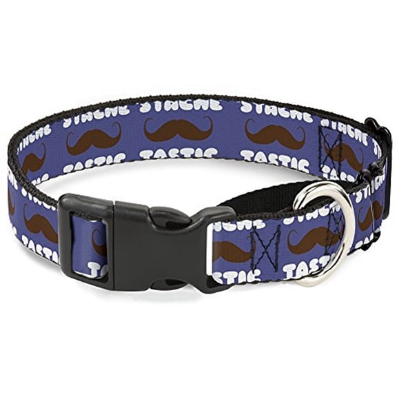 buckle-down mgc-w31372-l mustache 'stache-tastic martingale dog collar