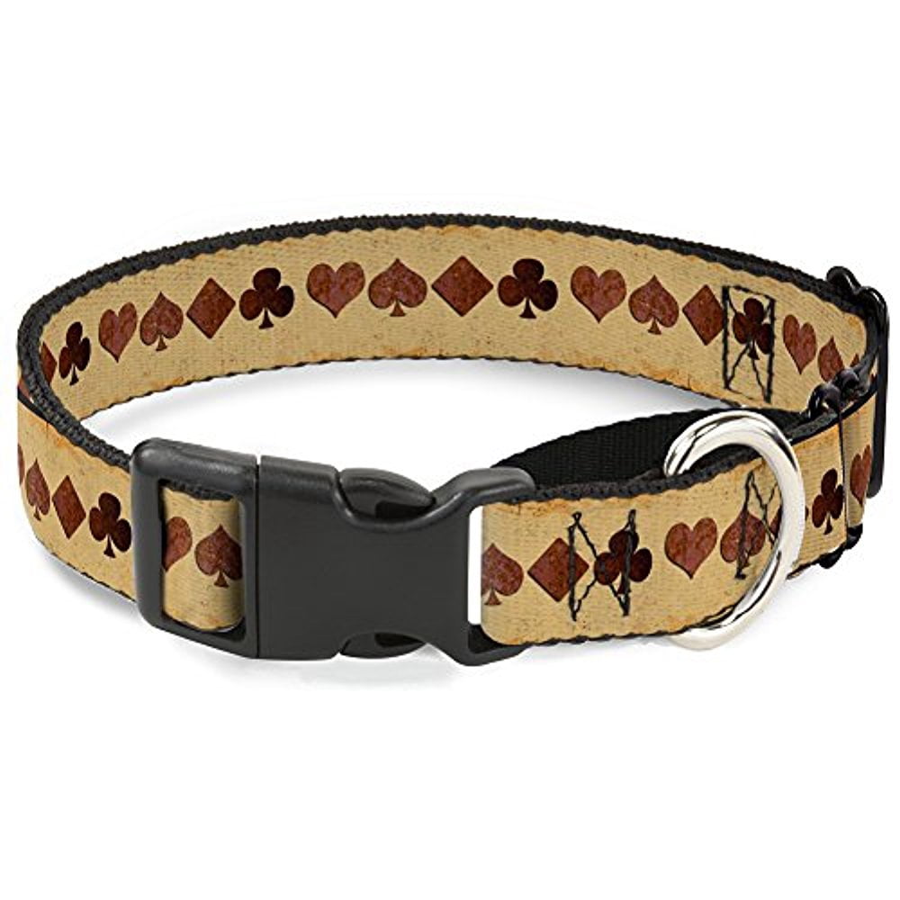 buckle-down mgc-w31978-l suits brown stone martingale dog collar