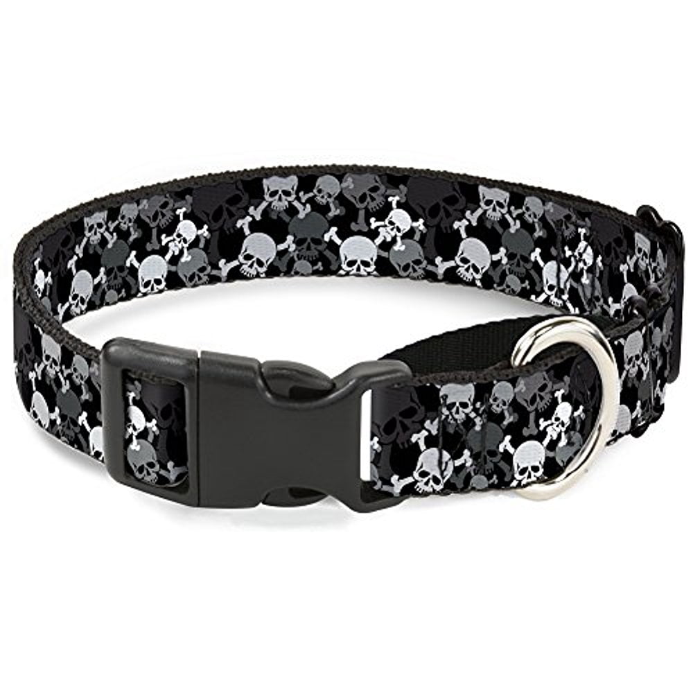 Buckle-Down Martingale Dog Collar - Mohawk Skulls - NO Star