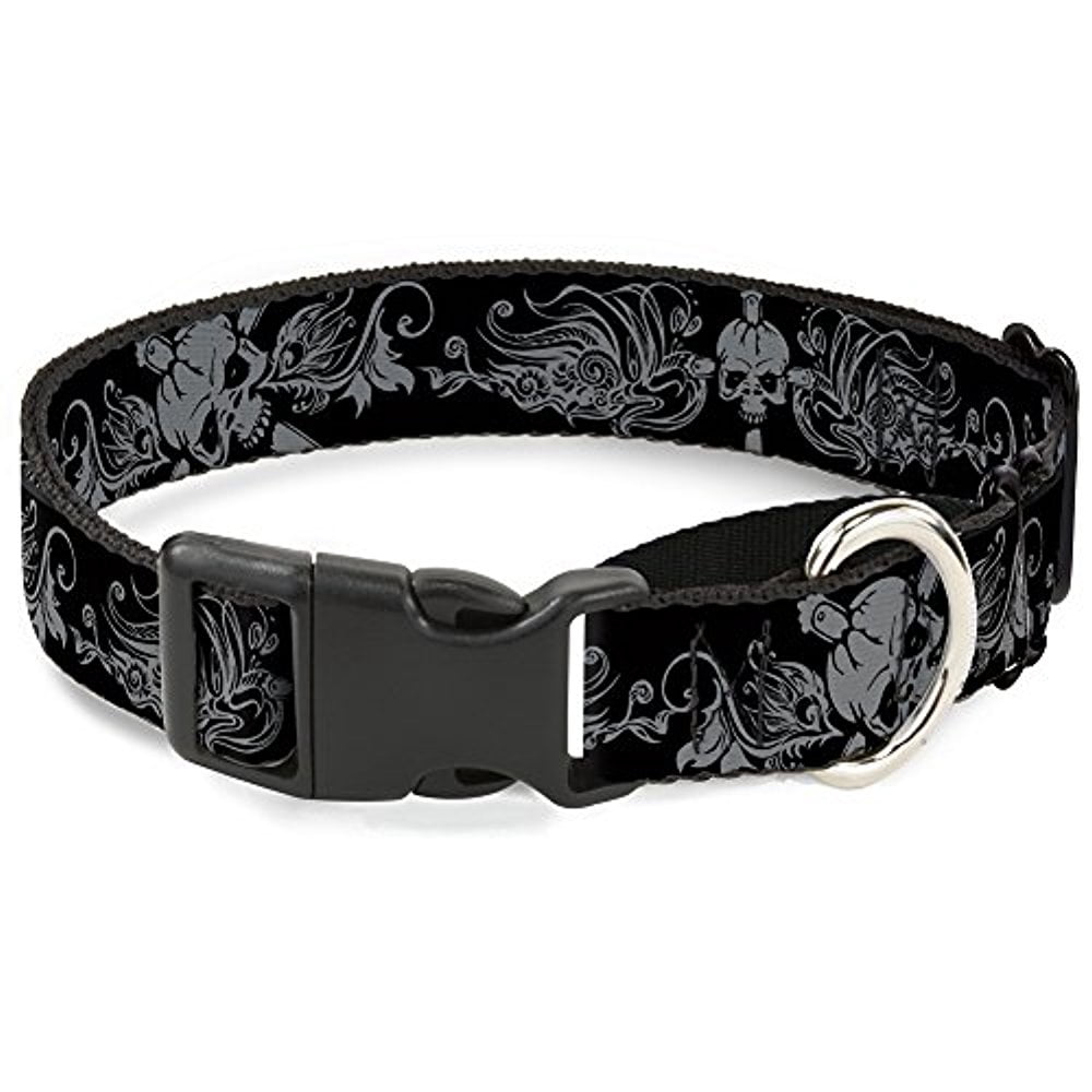 Buckle-Down Martingale Dog Collar - Mohawk Skulls - NO Star