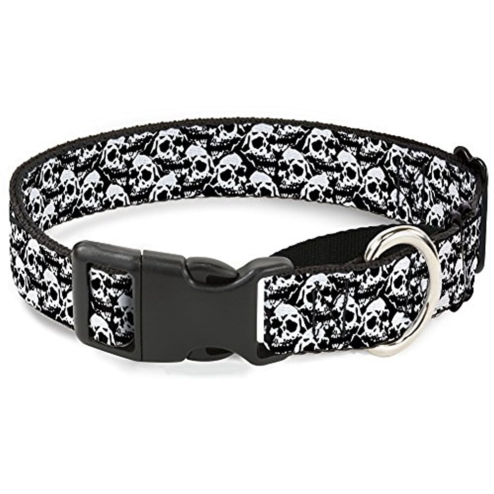 Buckle-Down Martingale Dog Collar - Mohawk Skulls - NO Star