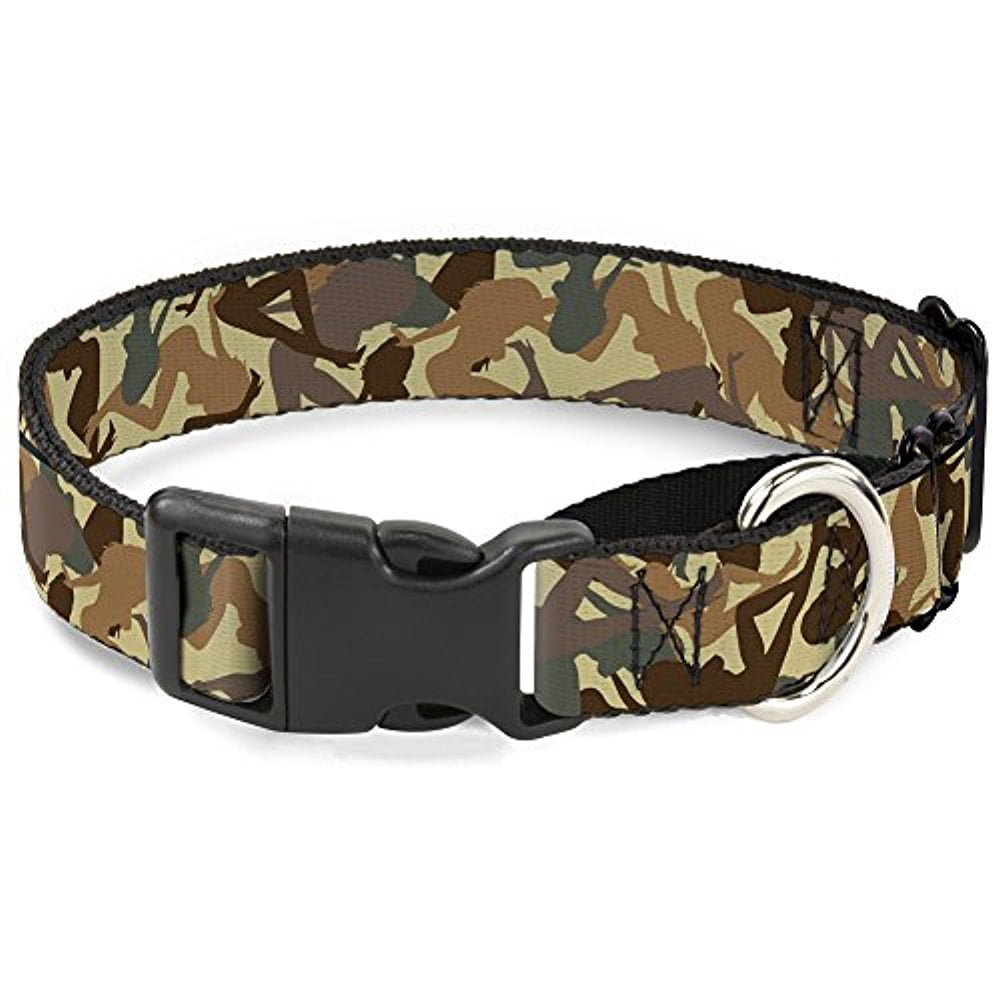 Buckle-Down Martingale Dog Collar - Mud Flap Girls Camo Browns - 1" Wide - Fits 15-26" Neck Size - Large