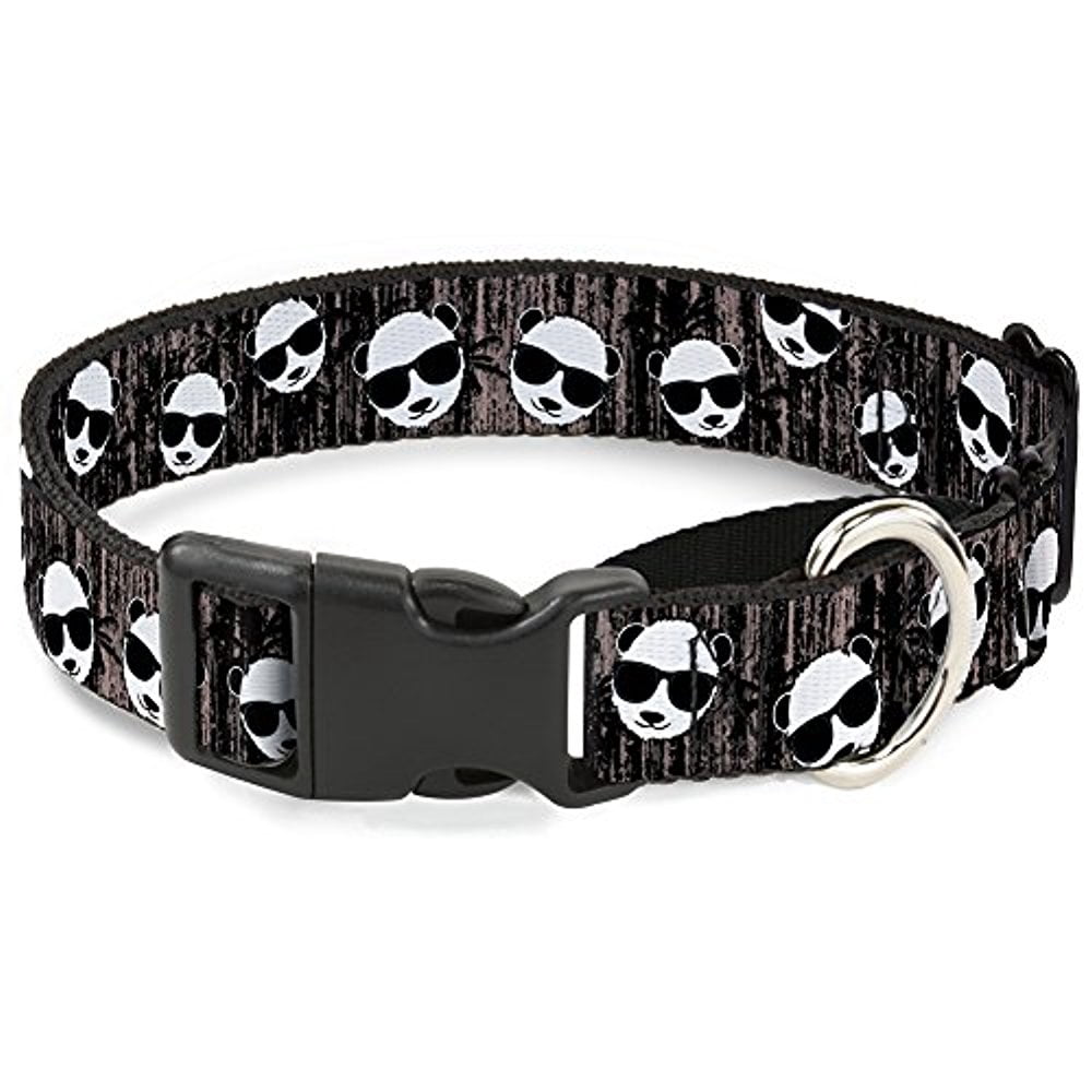 Buckle-Down Martingale Dog Collar - Panda Bear Repeat - 1" Wide - Fits 15-26" Neck Size - Large