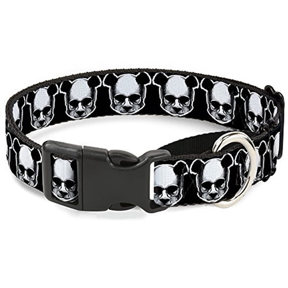 buckle-down martingale dog collar - panda bear repeat - 1" wide - fits 15-26" neck size - large