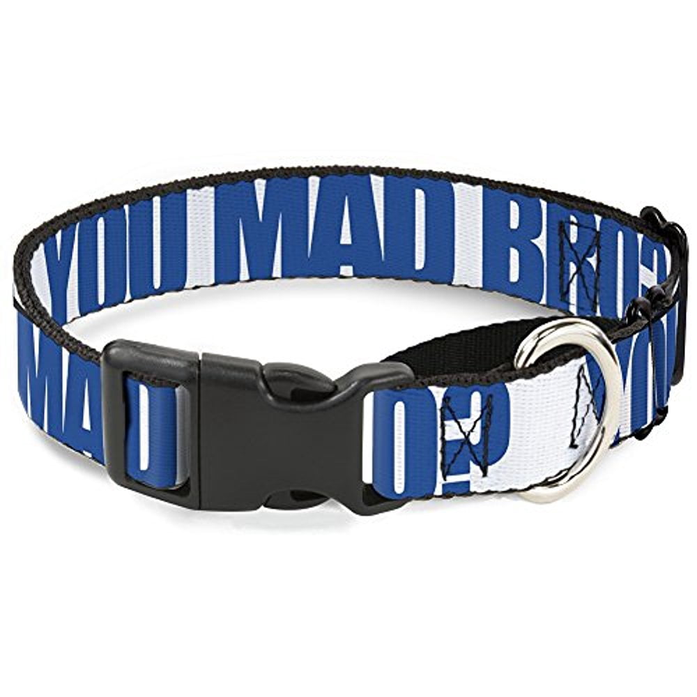 buckle-down multicolor blocks martingale dog collar