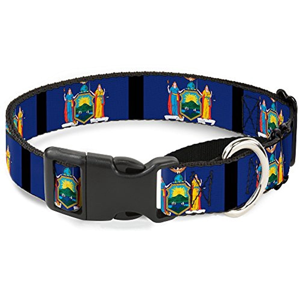 buckle-down new york city black white martingale dog collar