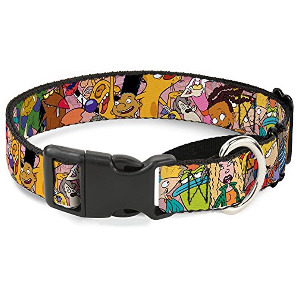 Buckle-Down "Nick 90's Rewind Character Mash Up Collage2 Pinks" Martingale Dog Collar
