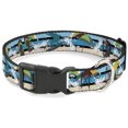 thumbnail image 1 of Buckle-Down Pet Collar, Dog Collar Plastic Buckle, Beach Scene , 20 to 31 Inches 1.5 Inch Wide, 1 of 8